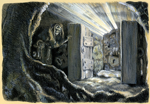 The Mistress of Pohjola Steals the Sun and the Moon